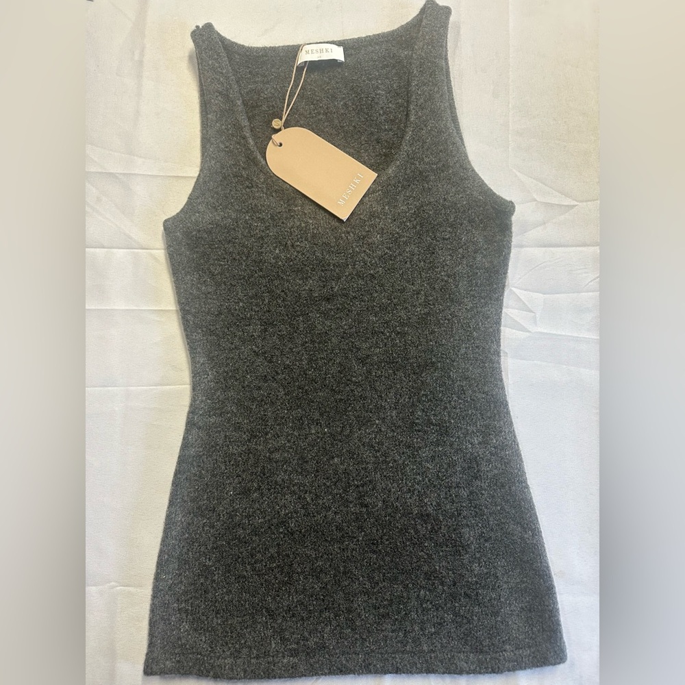 Meshki Charcoal Tank Top - Picture 2 of 7